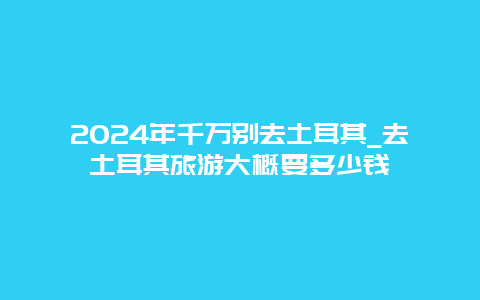 2024年千万别去土耳其_去土耳其旅游大概要多少钱