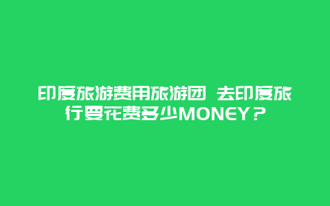 印度旅游费用旅游团 去印度旅行要花费多少MONEY？