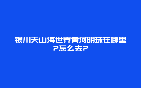 银川天山海世界黄河明珠在哪里?怎么去?