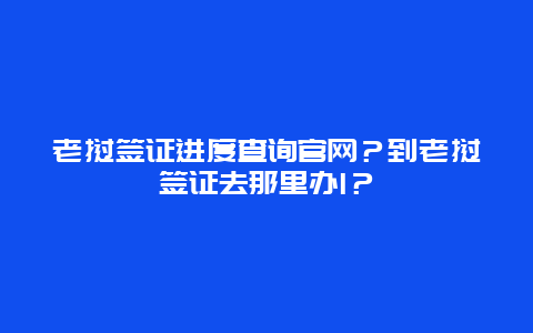 老挝签证进度查询官网？到老挝签证去那里办l？