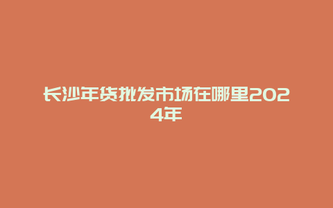 长沙年货批发市场在哪里2024年