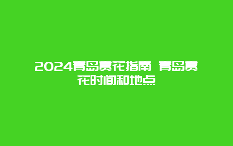 2024青岛赏花指南 青岛赏花时间和地点