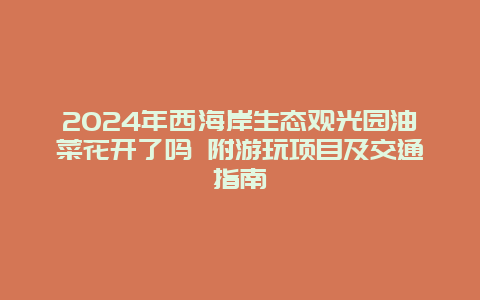 2024年西海岸生态观光园油菜花开了吗 附游玩项目及交通指南