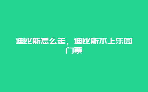 迪比斯怎么走，迪比斯水上乐园门票