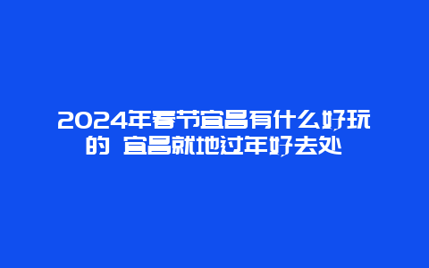 2024年春节宜昌有什么好玩的 宜昌就地过年好去处