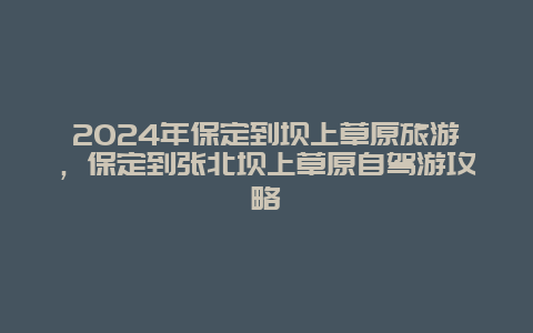 2024年保定到坝上草原旅游，保定到张北坝上草原自驾游攻略