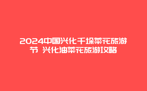 2024中国兴化千垛菜花旅游节 兴化油菜花旅游攻略