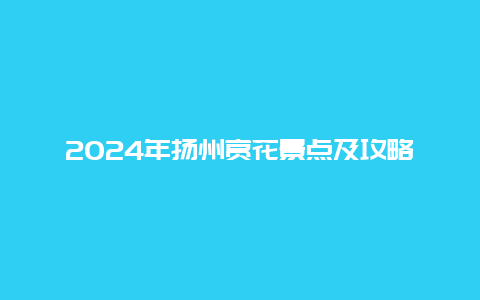 2024年扬州赏花景点及攻略