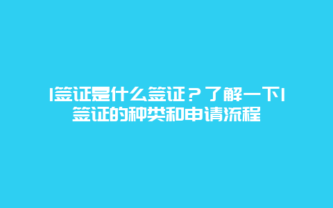 l签证是什么签证？了解一下l签证的种类和申请流程