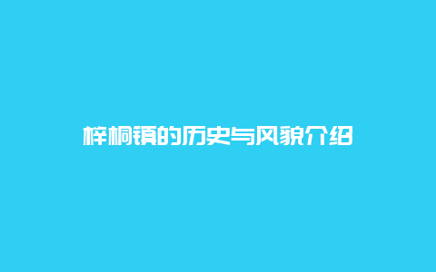 梓桐镇的历史与风貌介绍