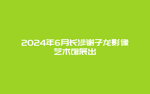 2024年6月长沙谢子龙影像艺术馆展出