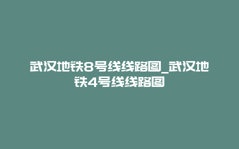 武汉地铁8号线线路图_武汉地铁4号线线路图