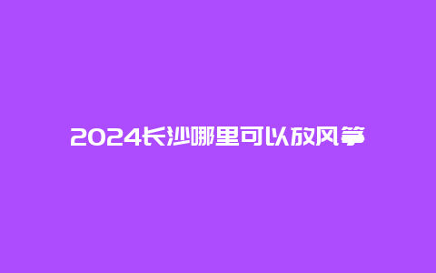 2024长沙哪里可以放风筝