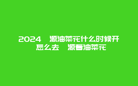 2024婺源油菜花什么时候开 怎么去婺源看油菜花