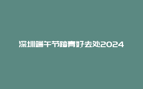 深圳端午节踏青好去处2024