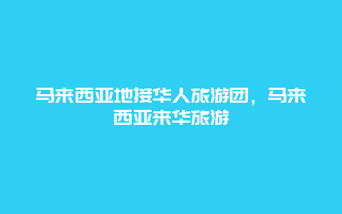 马来西亚地接华人旅游团，马来西亚来华旅游