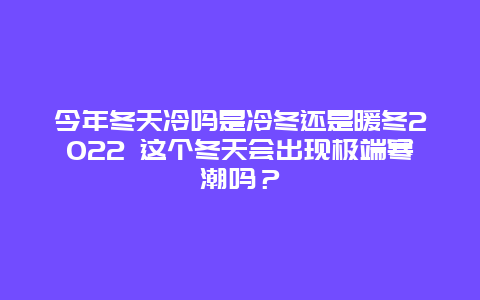 今年冬天冷吗是冷冬还是暖冬2022 这个冬天会出现极端寒潮吗？