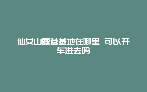 仙女山露营基地在哪里 可以开车进去吗