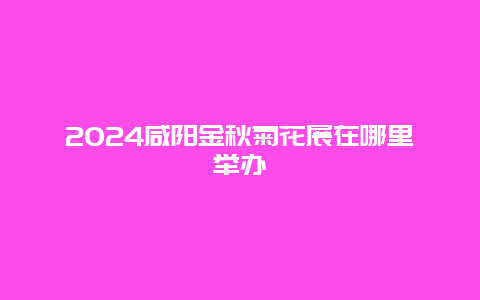 2024咸阳金秋菊花展在哪里举办