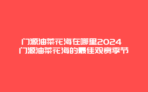 门源油菜花海在哪里2024 门源油菜花海的最佳观赏季节