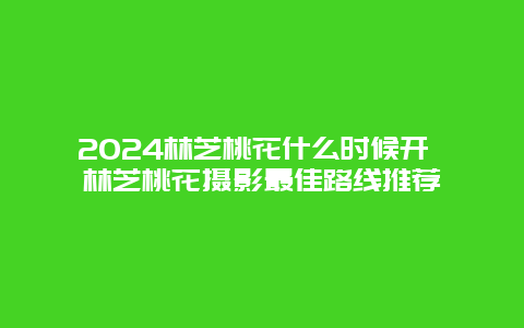 2024林芝桃花什么时候开 林芝桃花摄影最佳路线推荐