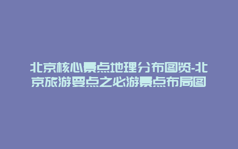 北京核心景点地理分布图览-北京旅游要点之必游景点布局图