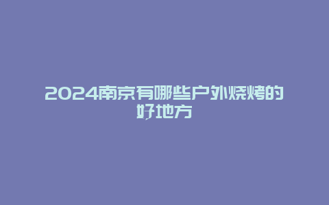 2024南京有哪些户外烧烤的好地方