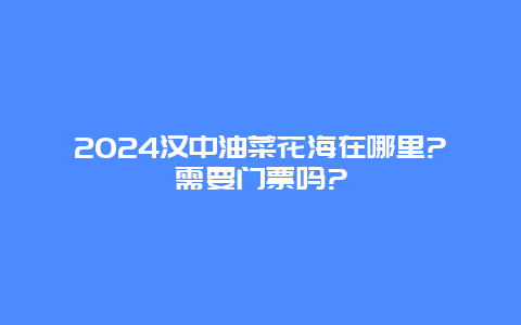 2024汉中油菜花海在哪里?需要门票吗?