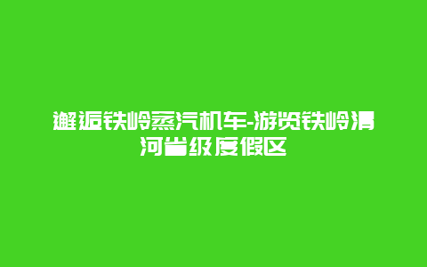 邂逅铁岭蒸汽机车-游览铁岭清河省级度假区