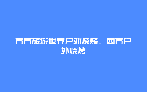 青青旅游世界户外烧烤，西青户外烧烤