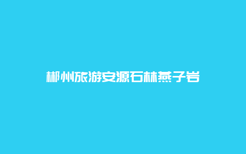 郴州旅游安源石林燕子岩