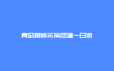 青岛樱桃采摘团建一日游