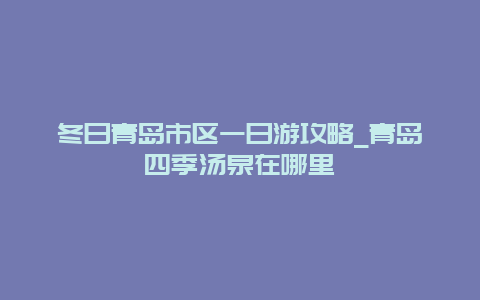 冬日青岛市区一日游攻略_青岛四季汤泉在哪里