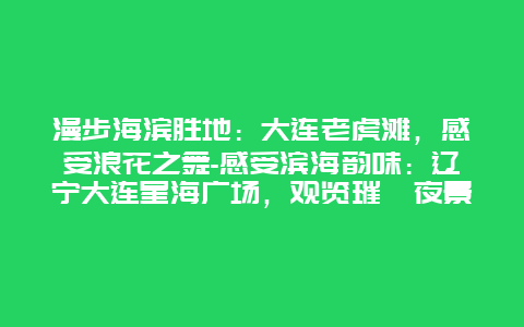 漫步海滨胜地：大连老虎滩，感受浪花之舞-感受滨海韵味：辽宁大连星海广场，观览璀璨夜景