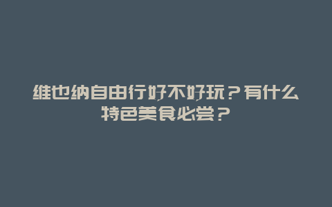 维也纳自由行好不好玩？有什么特色美食必尝？